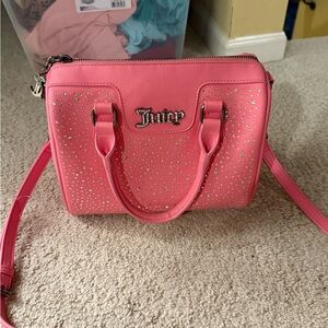 Juicy Couture Pink bling Crossbody Bag with Studs
